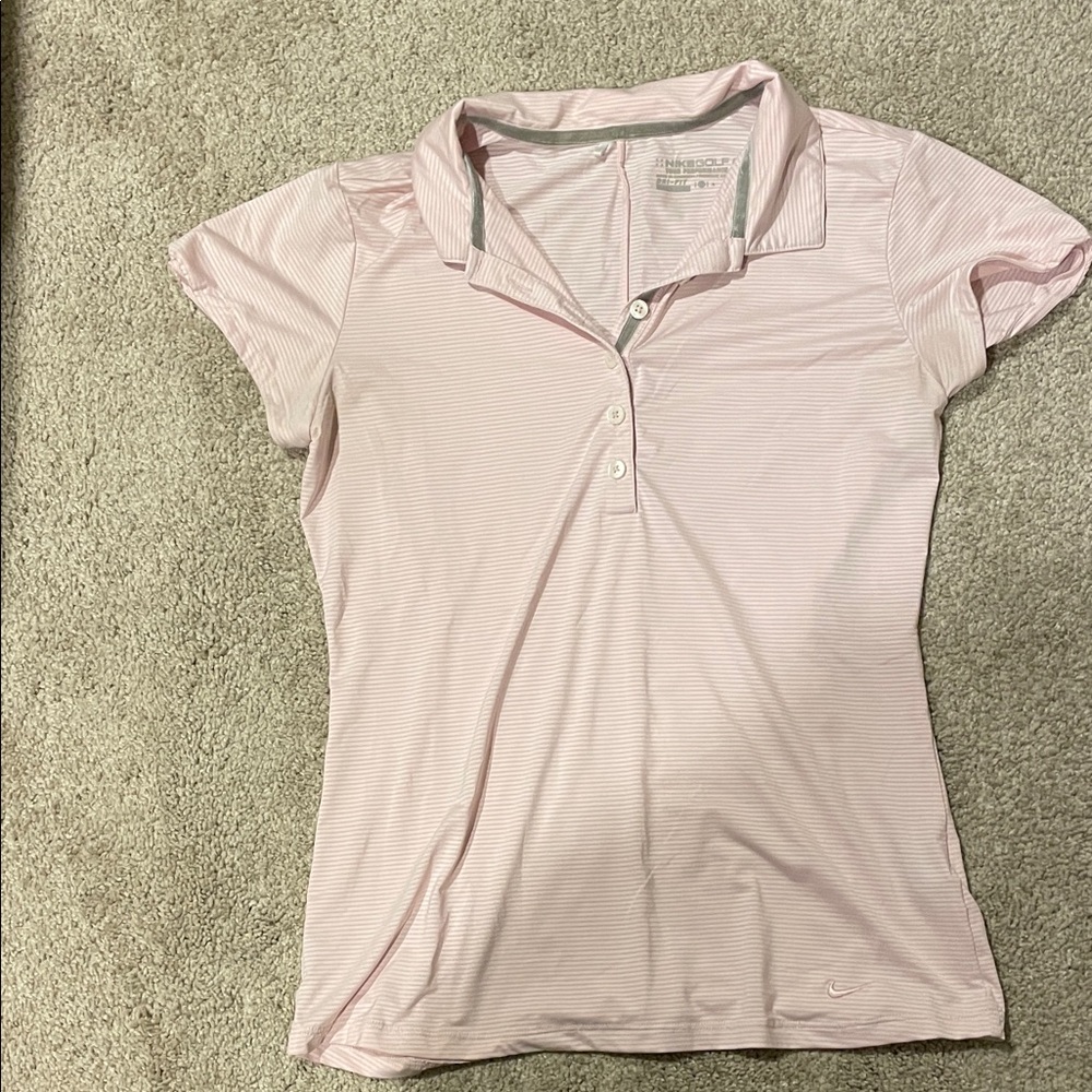Nike Women's Light Pink Golf Polo